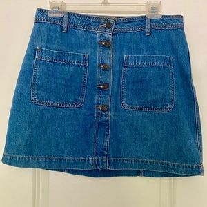 Old Navy Button Front Denim Mini Skirt size M